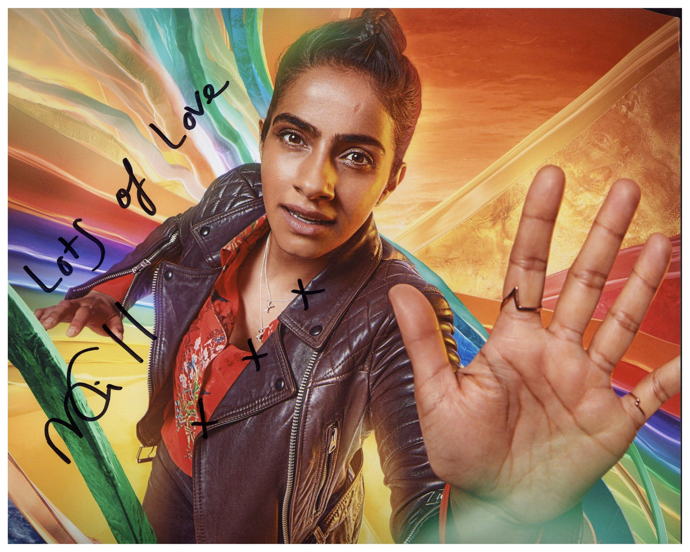 Mandip Gill Signed 8x10 Photo Dr. Who Autographed ACOA 2
