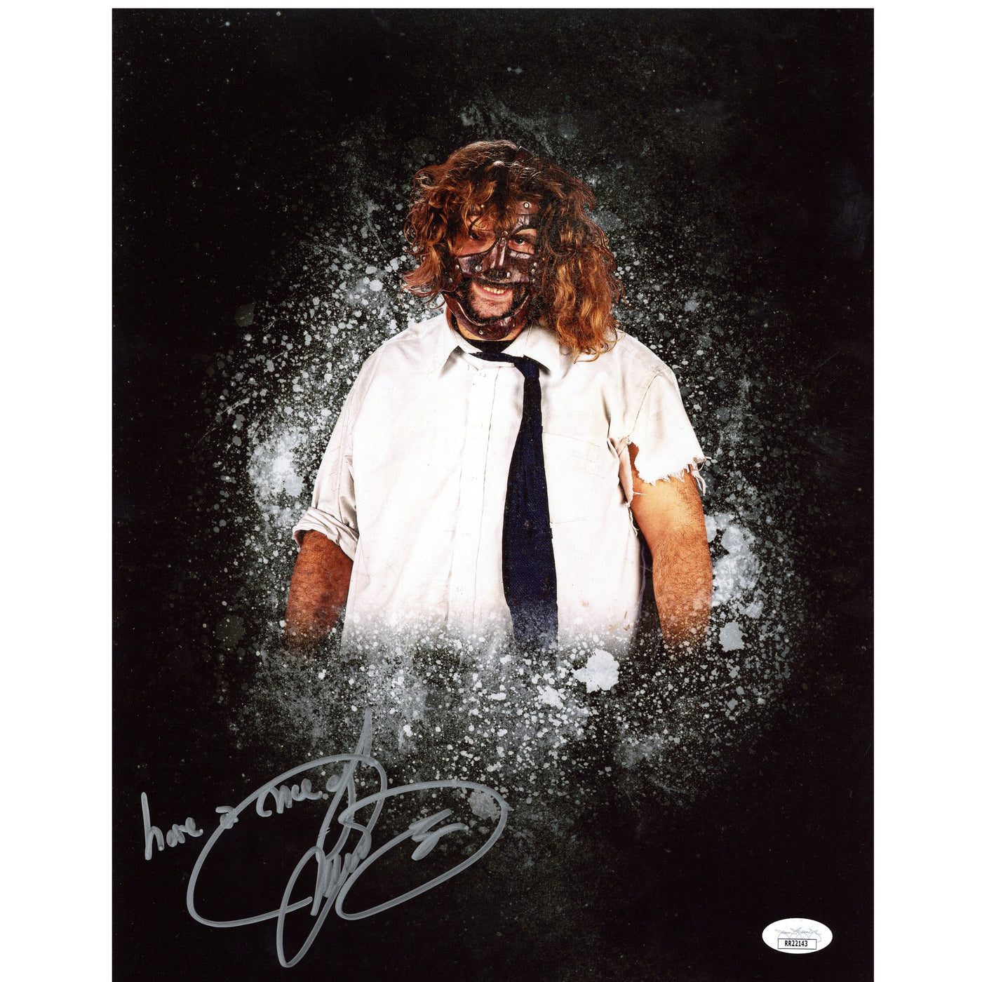 Mankind Signed 11x14 Photo WWE Mick Foley Socko Autographed JSA COA 2