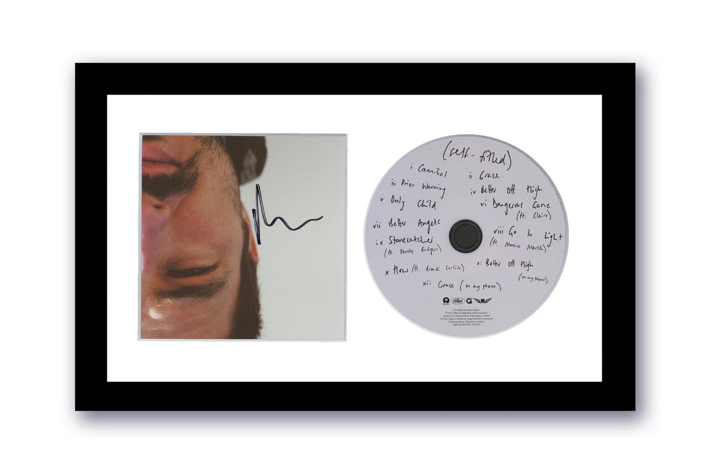 Marcus Mumford Autographed Signed 7x12 Framed CD Mumford & Sons ACOA 4