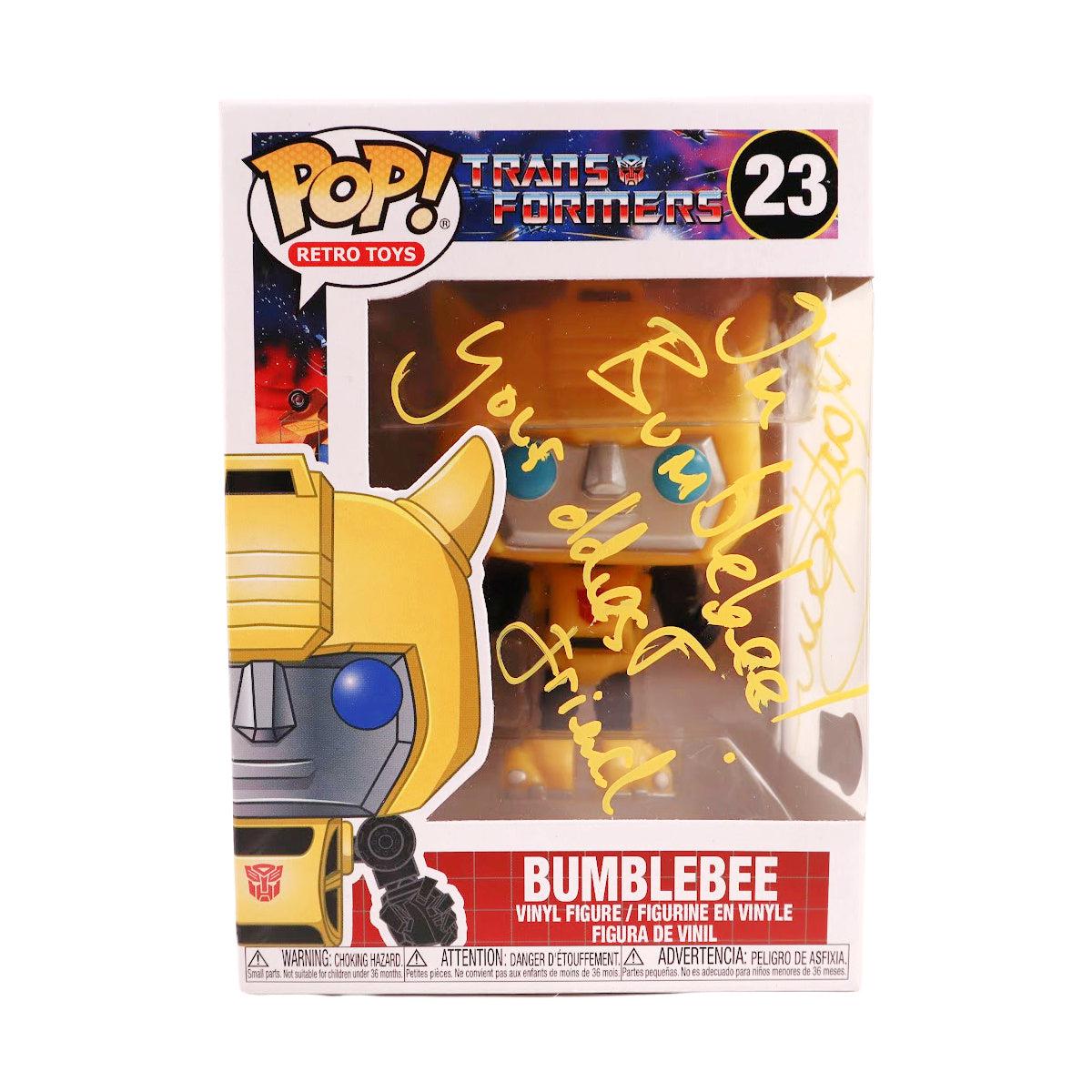 Mark Ryan Signed Funko POP Transformers #23 Voice of Bumblebee Autographed BAS Y