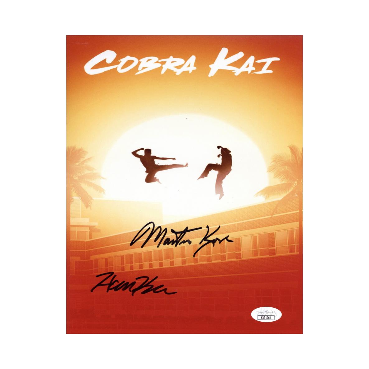 Martin Kove & Hannah Kepple Signed 8x10 Photo Cobra Kai Autographed JSA COA