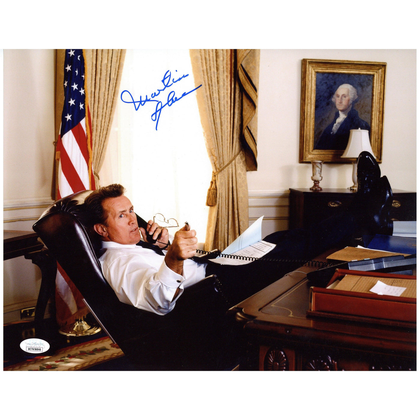 Martin Sheen Signed 11x14 Photo The West Wing Jed Autographed JSA COA