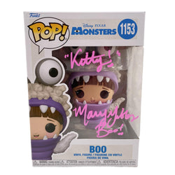 Image of Mary Gibbs Signed Funko POP Disney Pixar Monsters 1153 Boo Autographed JSA 6