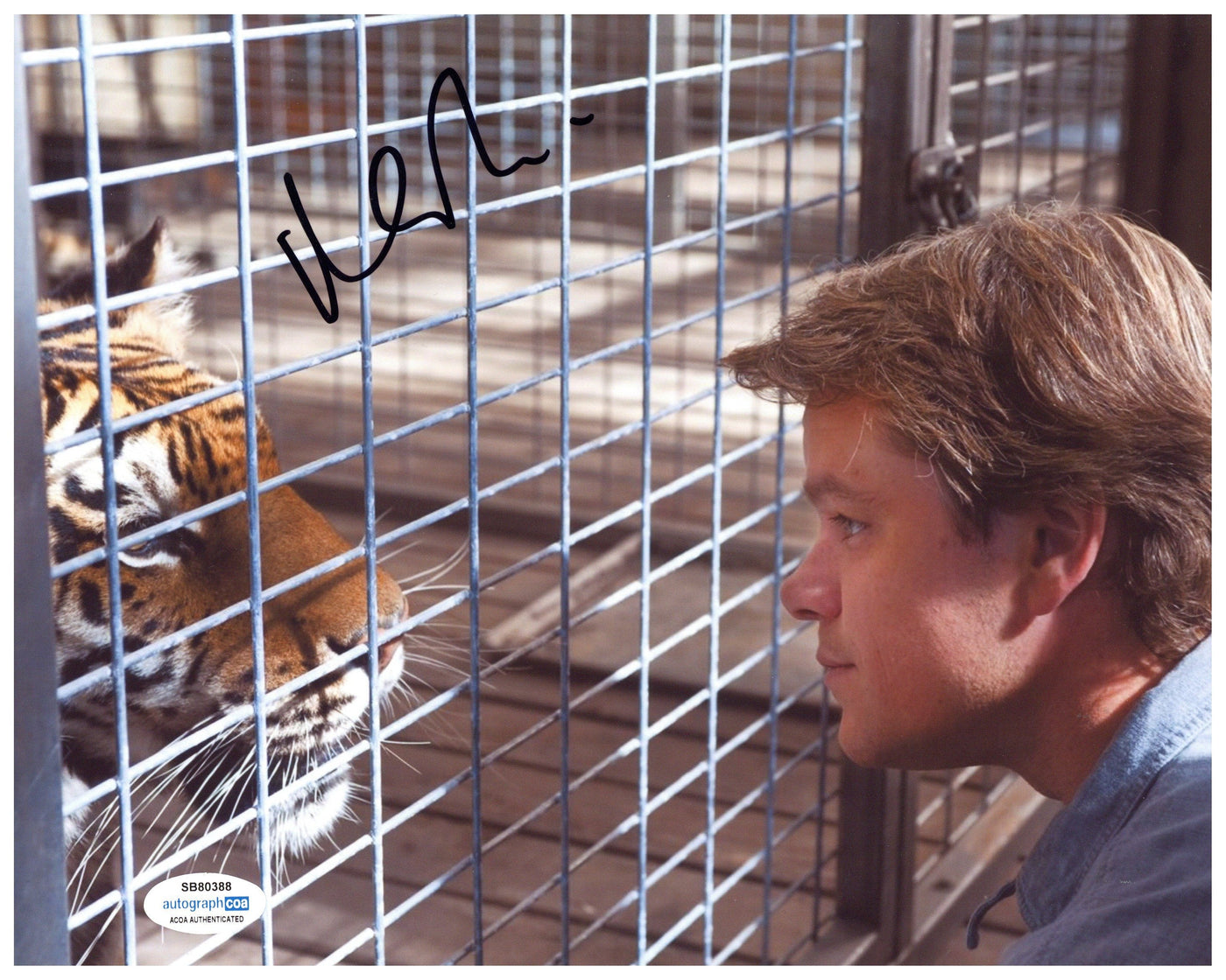 Matt Damon Signed 8x10 Photo We Bought a Zoo Autographed ACOA