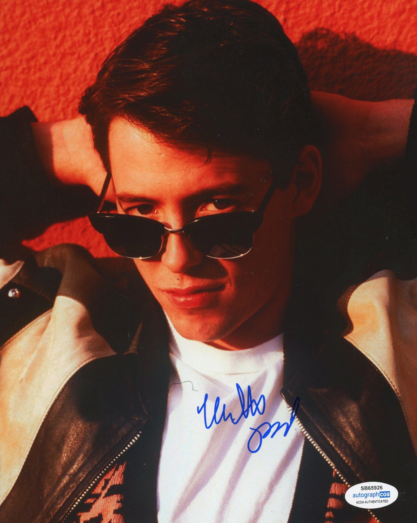 Matthew Broderick Signed 8x10 Photo Ferris Bueller's Day Off Autographed ACOA #3