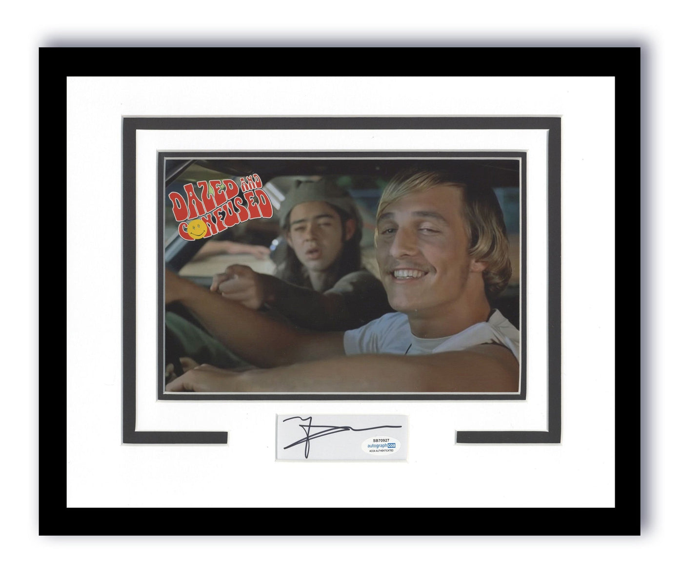 Matthew McConaughey Autograph 11x14 Framed Poster Photo Dazed And Confused ACOA