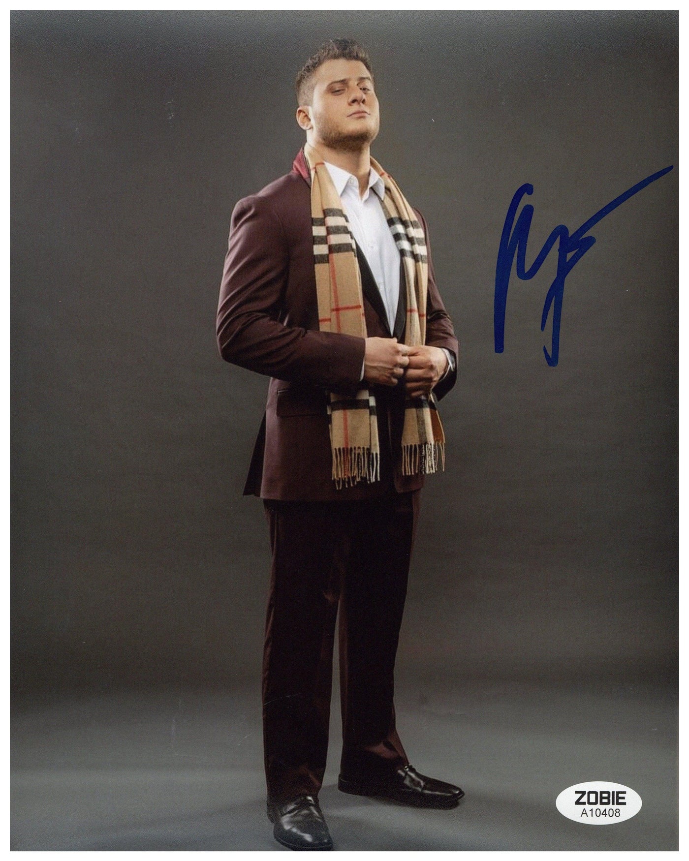 Maxwell Jacob Friedman Signed 8x10 Photo AEW “MJF” Autographed Zobie COA #2