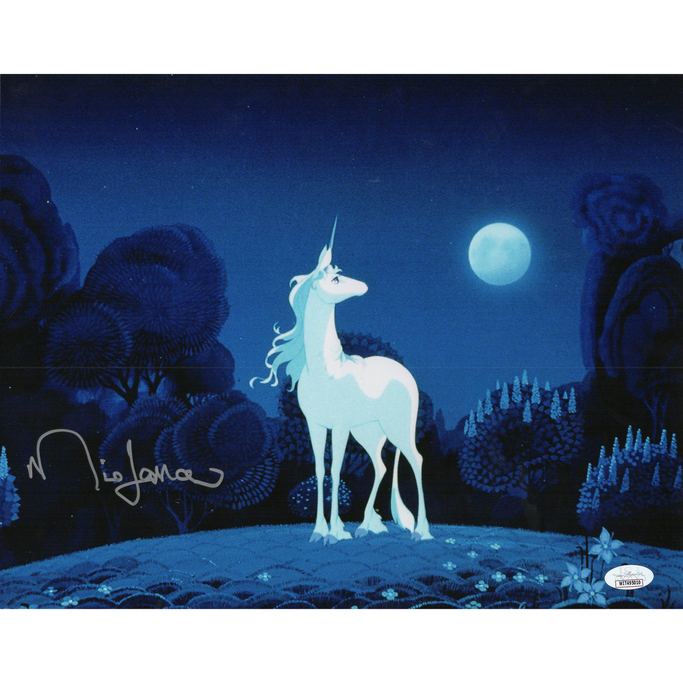 Mia Farrow Signed 11x14 Photo The Last Unicorn Autographed Rare JSA COA