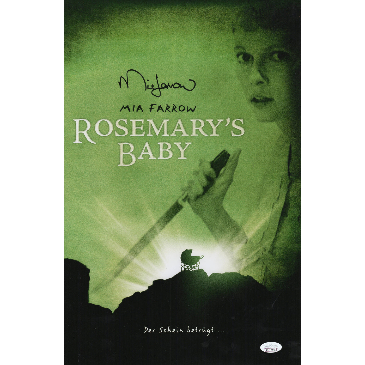 Mia Farrow Signed 11x17 Photo Rosemary's Baby Autographed Rare JSA COA 2