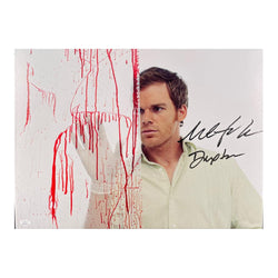 Image of Michael C. Hall Autographed 16x20 Skretched Canvas Dexter Signed JSA COA 2