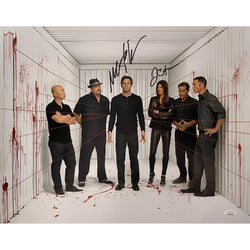 Image of Michael C. Hall & Jennifer Carpenter Signed 16x20 Photo Dexter Cast Autographed JSA