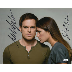 Image of Michael C. Hall and Jennifer Carpenter Autograph 11x14 Photo Dexter Signed JSA COA 2