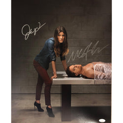 Image of Michael C. Hall and Jennifer Carpenter Autograph 16x20 Photo Dexter Signed JSA COA