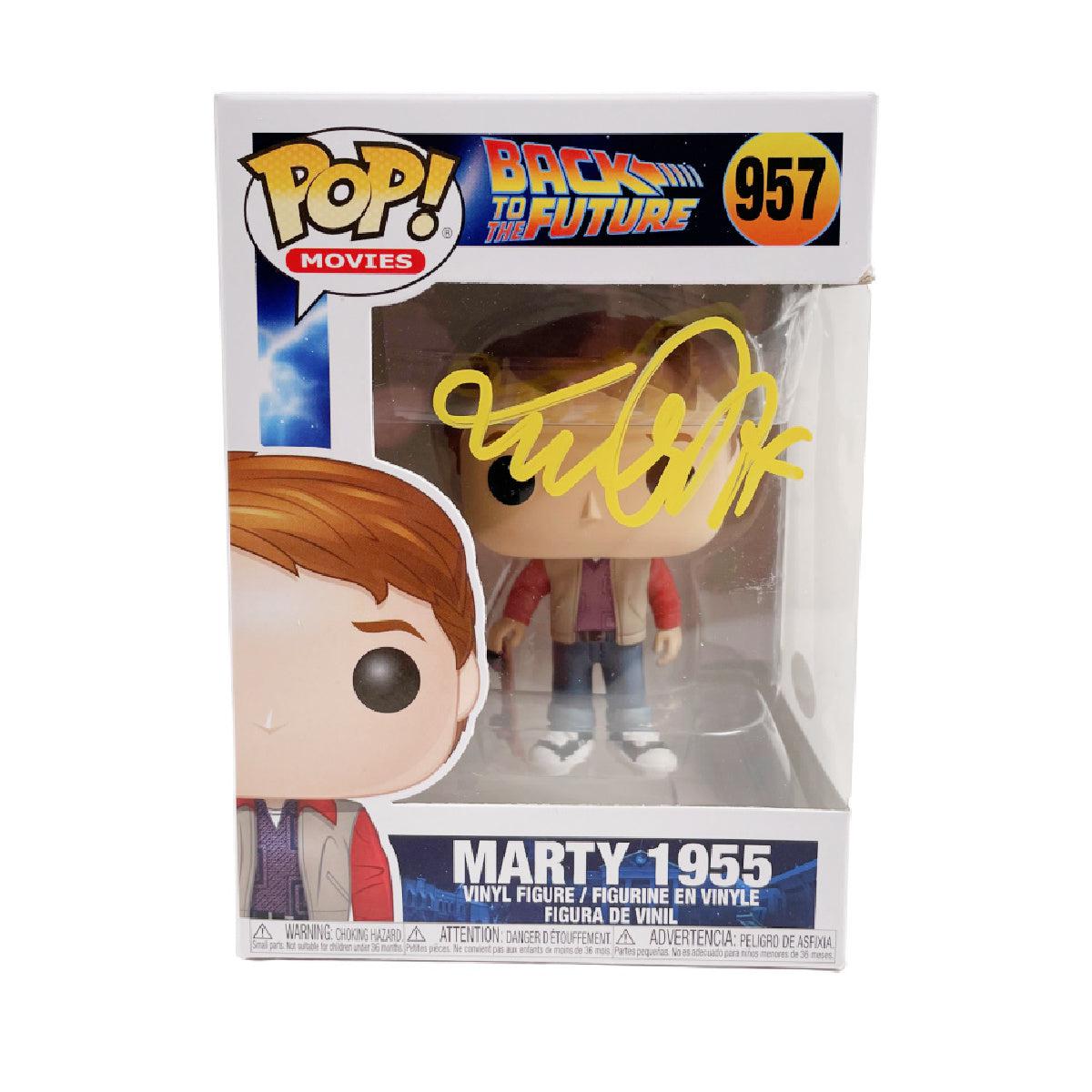 Michael J. Fox Autographed Funko POP BTTF Marty 1955 Signed JSA COA