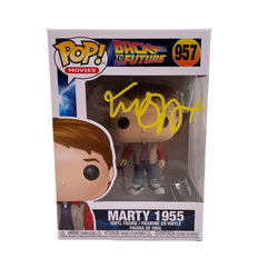 Image of Michael J. Fox Autographed Funko POP Marty 1955 Signed JSA COA