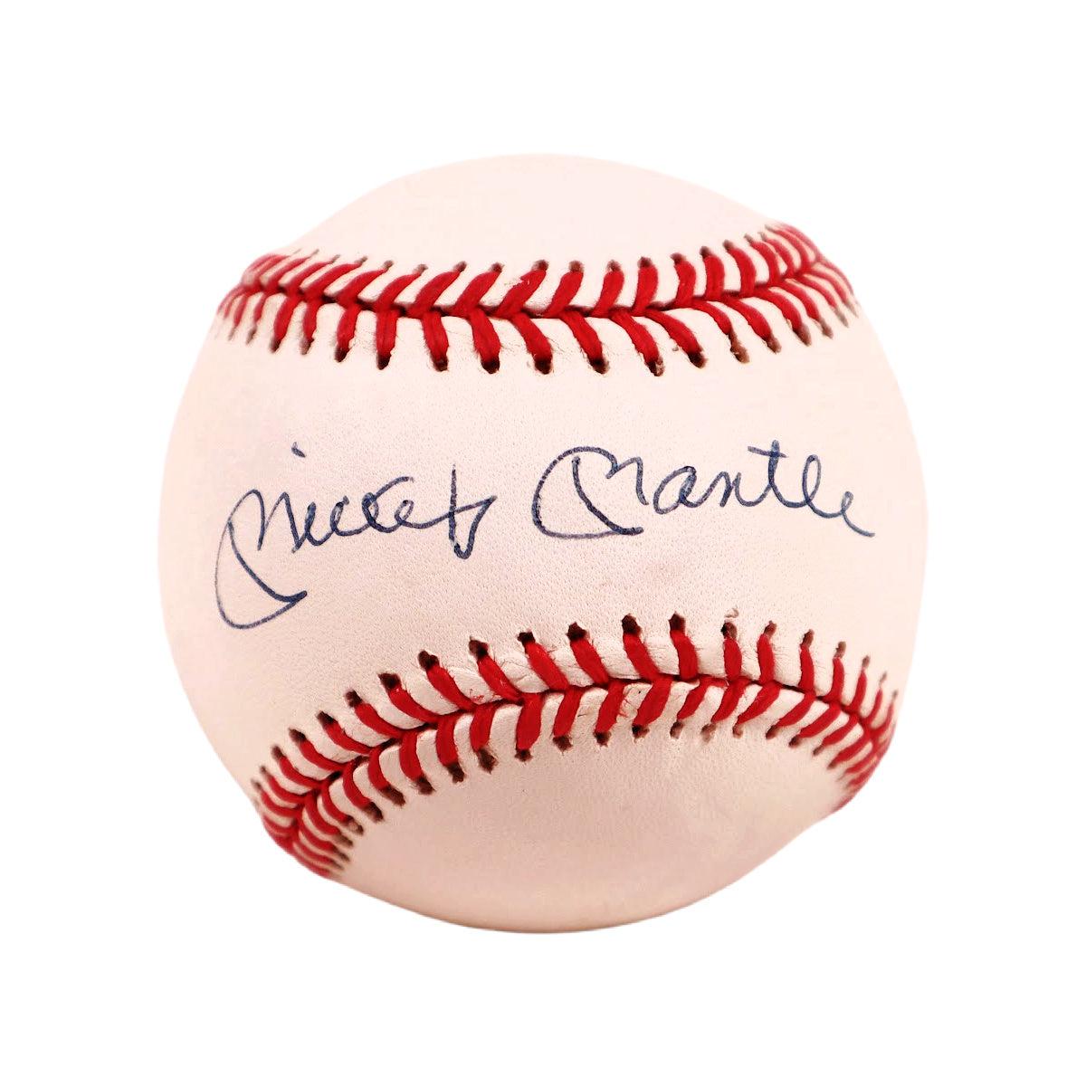Mickey Mantle Signed ROMLB Baseball New York Yankees Autographed JSA Letter