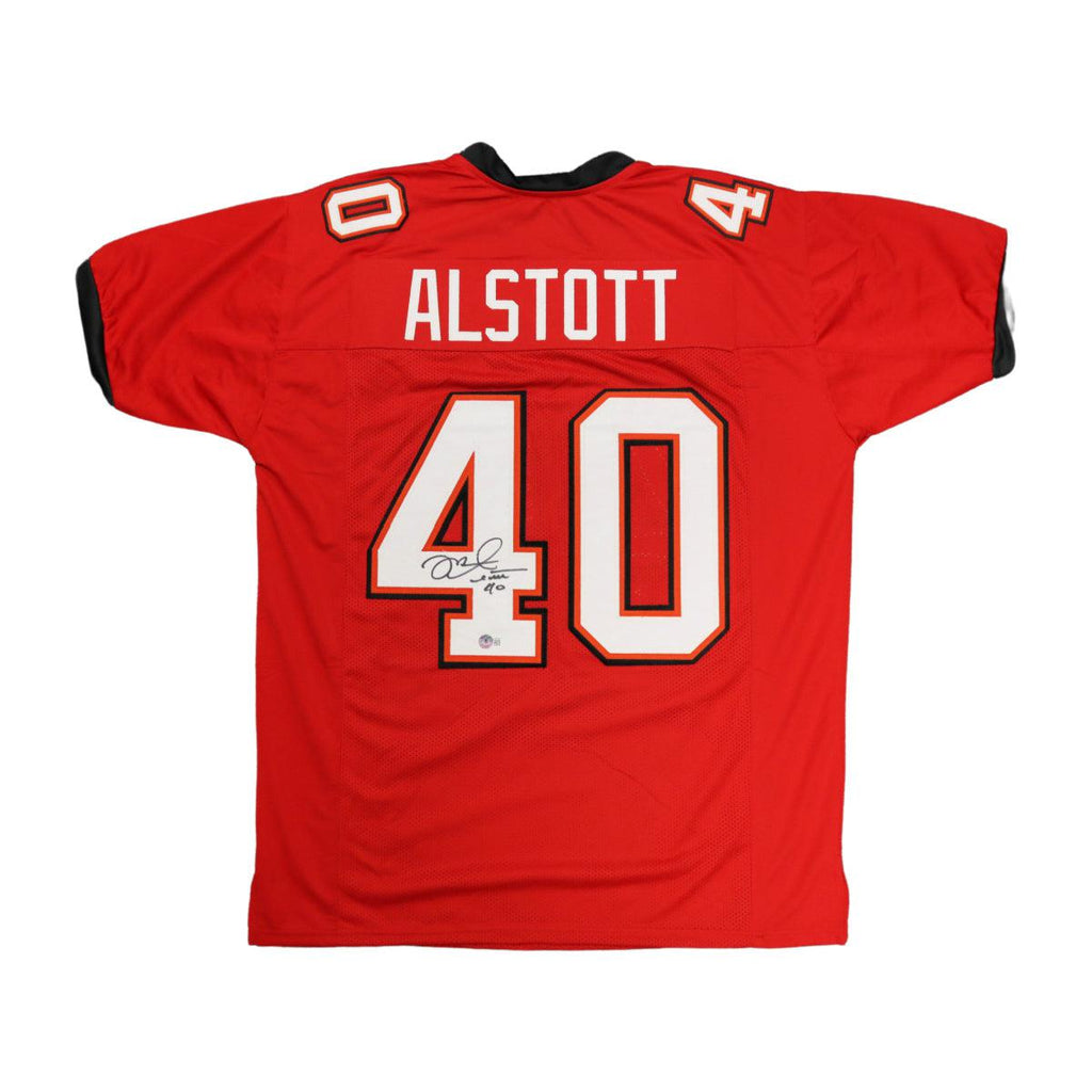 Mike Alstott Signed Buccaneers 8x10 Photo (JSA)