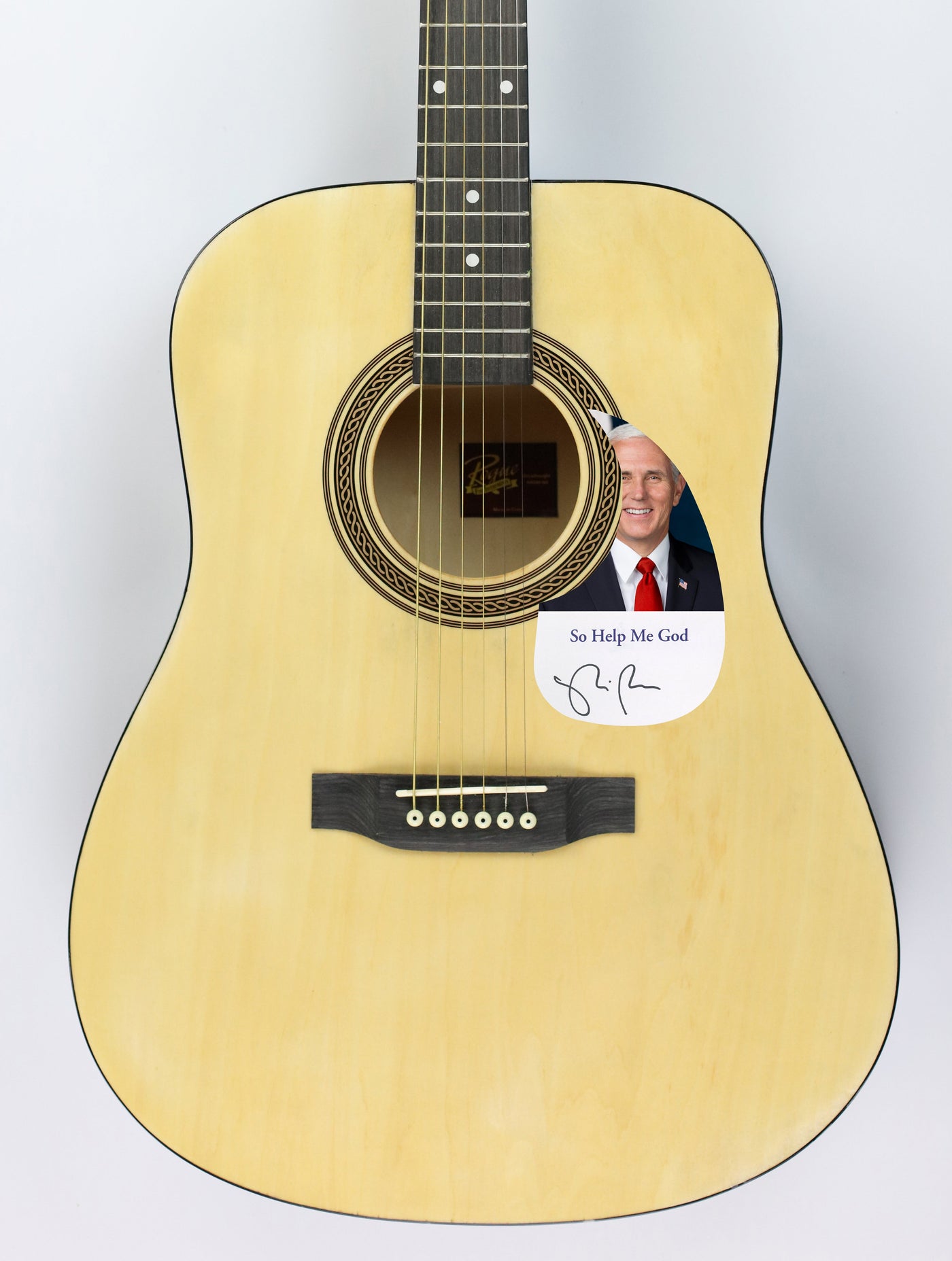 Mike Pence Autograph Signed Acoustic Guitar Republican Trump Vice President ACOA