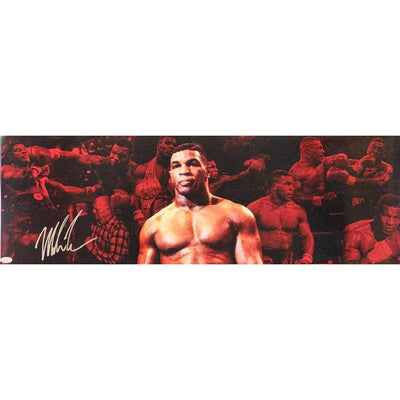 Mike Tyson Signed 12x36 Photo The Baddest Man on the Planet Autographed JSA COA
