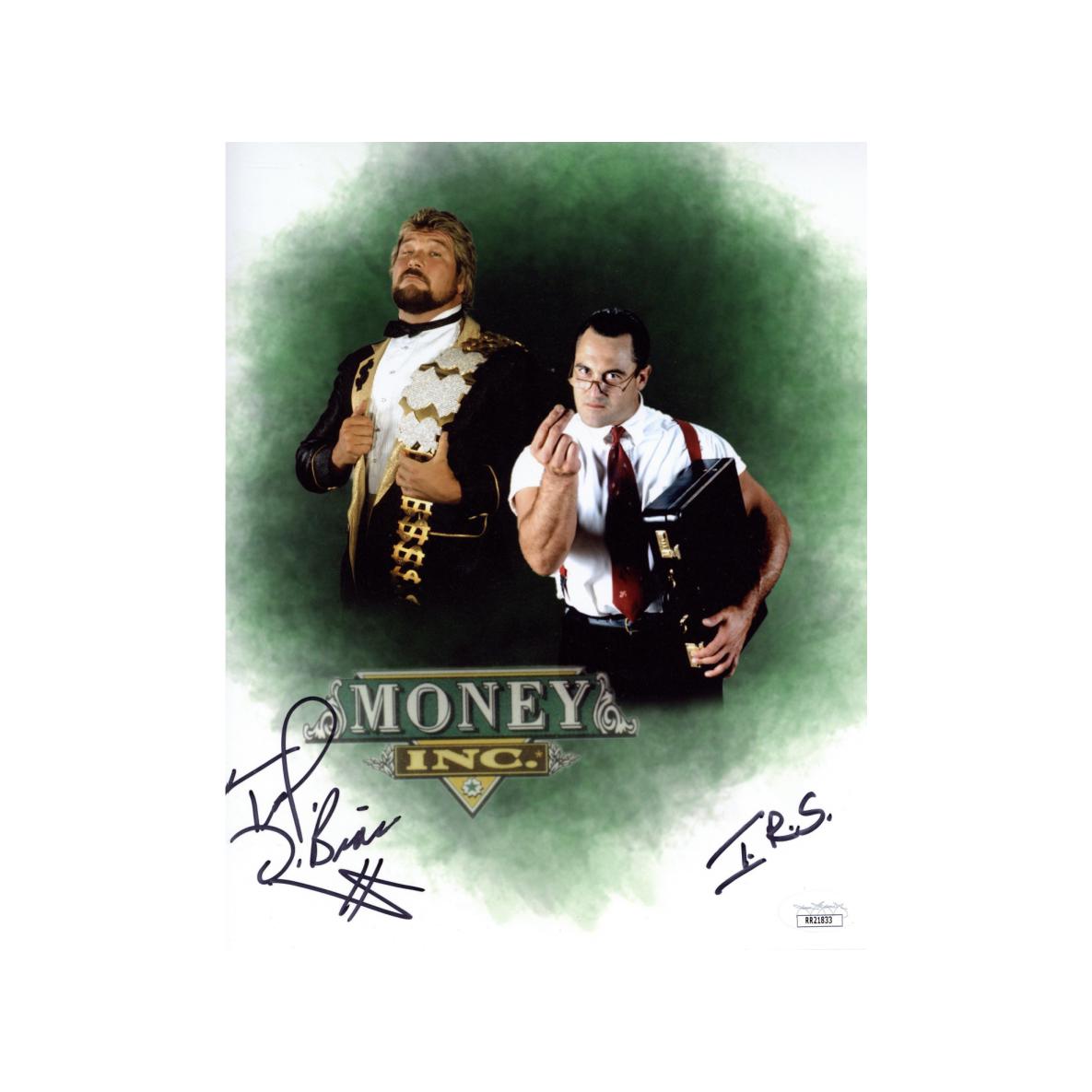 Million Dollar Man Ted Dibiase & IRS Man Signed 8x10 Photo Autographed WWE Wrestling Zobie COA
