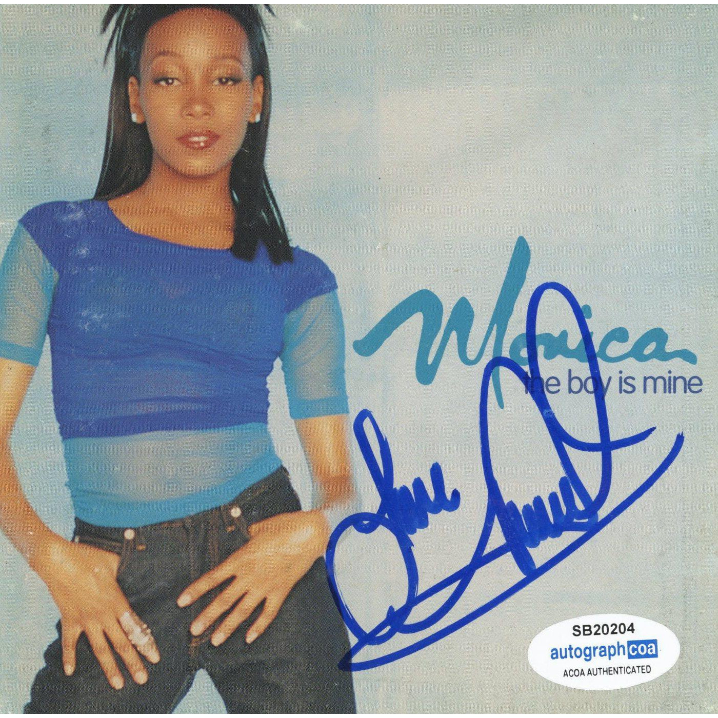Monica Signed CD Cover The Boy is Mine Autographed ACOA