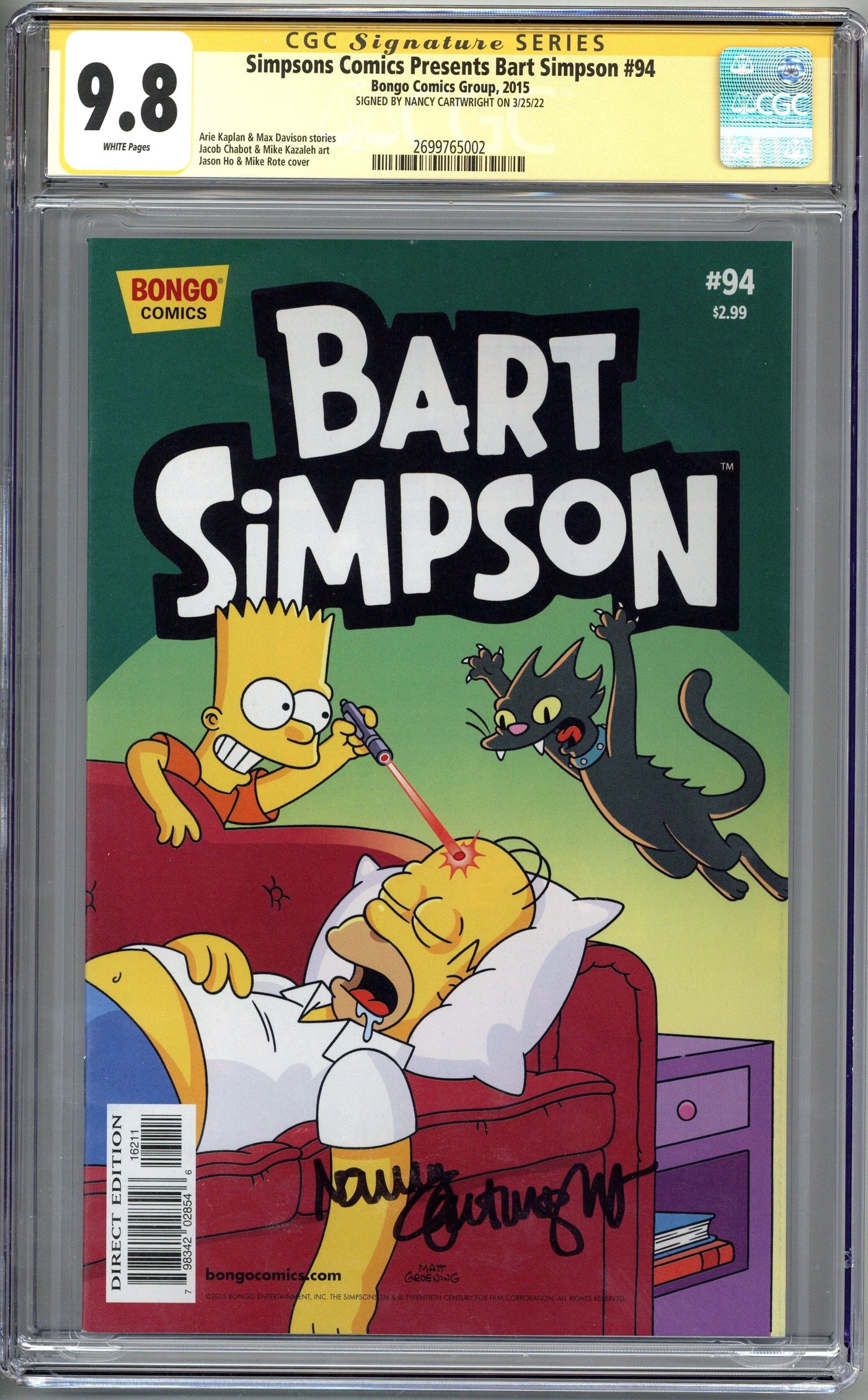 希少】シンプソンズ コミック CGC 9.4 Simpsons Comicsアメコミ - アメコミ