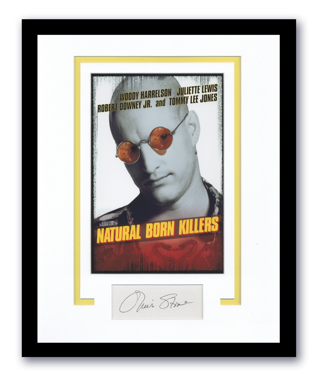 Natural Born Killers Oliver Stone Autographed 11x14 Framed Poster Photo