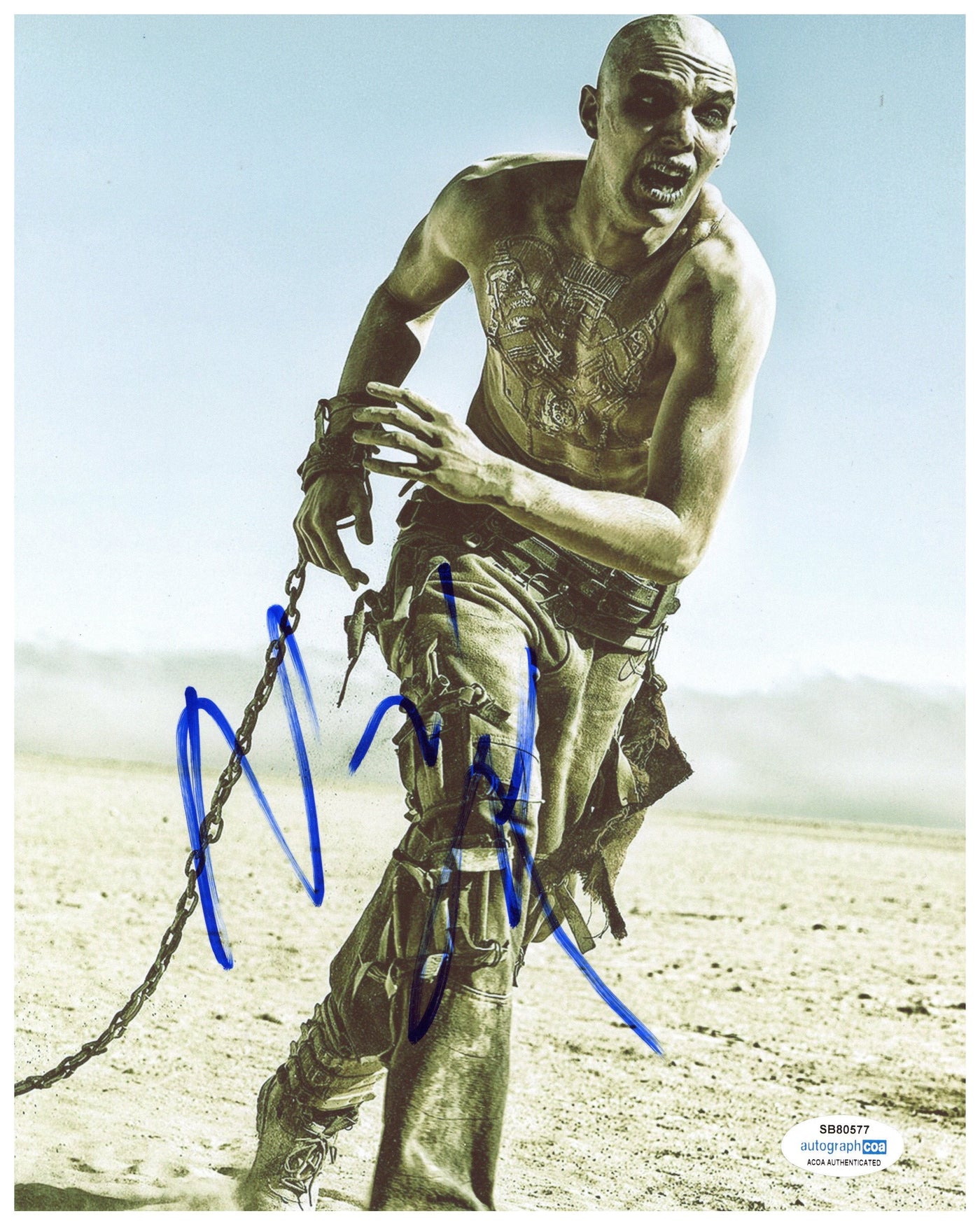 Nicholas Hoult Signed 8x10 Photo Mad Max Nux Autographed ACOA #3
