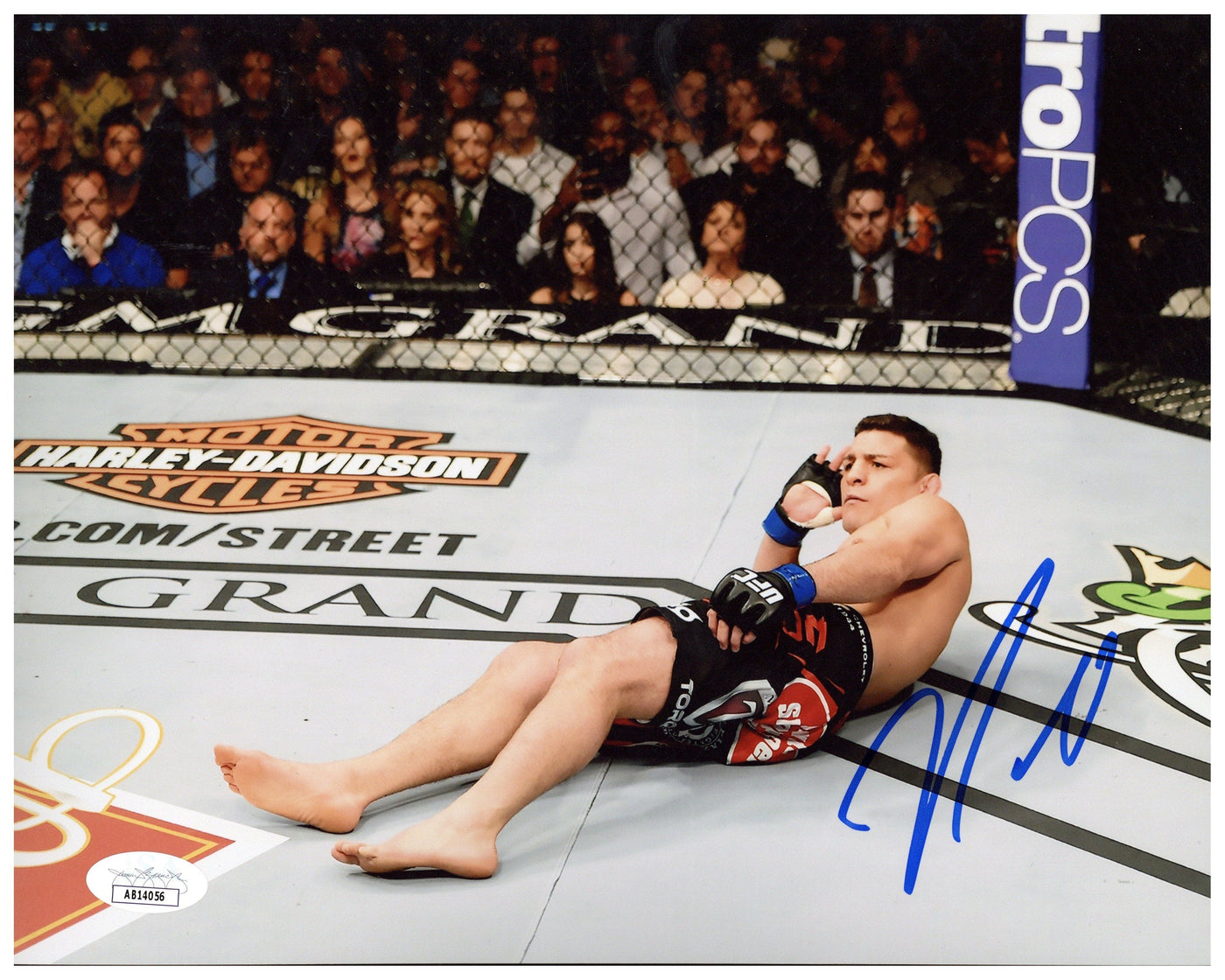 Nick Diaz Signed 11x14 Photo UFC MMA Fighter Autographed JSA COA