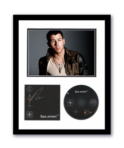 Nick Jonas Brothers Autographed 11x14 Framed CD Photo Spaceman ACOA 2