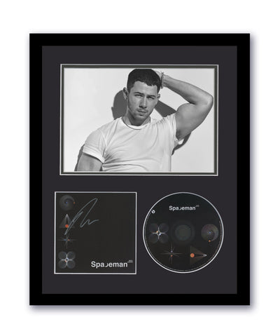 Nick Jonas Brothers Autographed 11x14 Framed CD Photo Spaceman ACOA 3