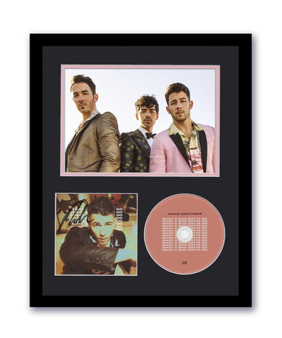 Nick Jonas Brothers Autographed 11x14 Framed CD Photo What A Man Gotta Do ACOA 3