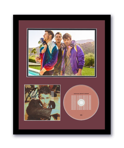 Nick Jonas Brothers Autographed 11x14 Framed CD Photo What A Man Gotta Do ACOA 5