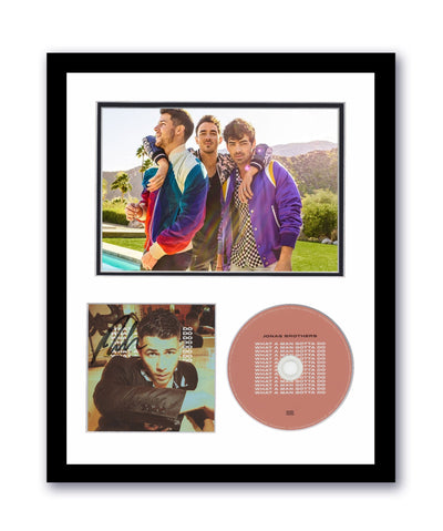 Nick Jonas Brothers Autographed 11x14 Framed CD Photo What A Man Gotta Do ACOA 6