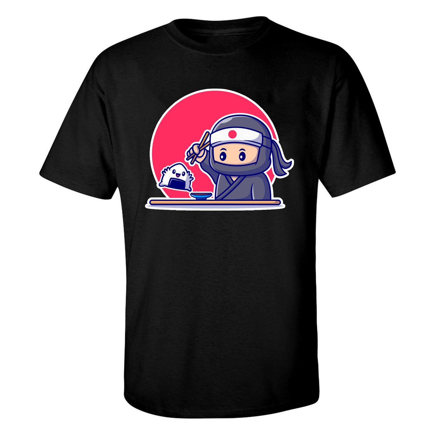 "Ninja Vs Onigiri" Short Sleeve T-Shirt