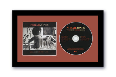 Norah Jones Autograph Signed 7x12 Custom Framed CD Pick Me Up Off The Floor ACOA 2