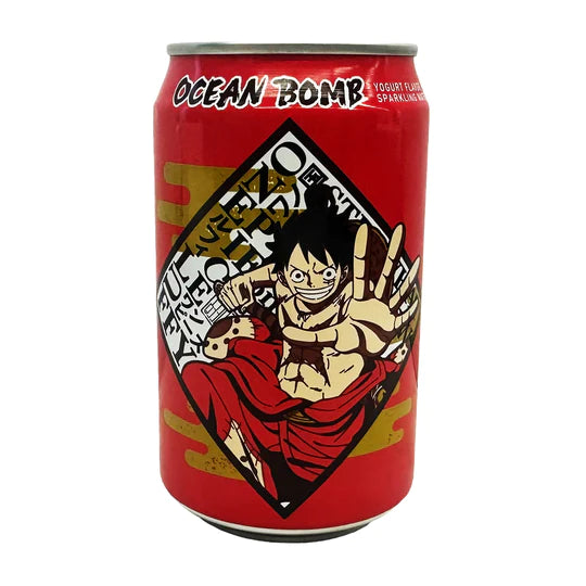Ocean Bomb One Piece Luffy Sparkling Water - Yogurt Flavor 11.1oz (330ml)
