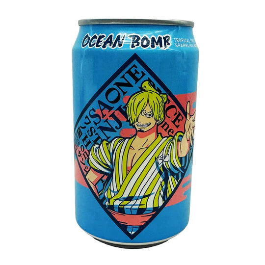 Ocean Bomb One Piece Sanji Sparkling Water - Tropical Fruit Flavor 11.1oz (330ml)