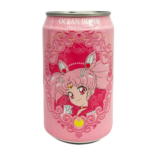 Ocean Bomb Sailor Moon Sparkling Water - Lychee Flavor 11.15oz (330ml)