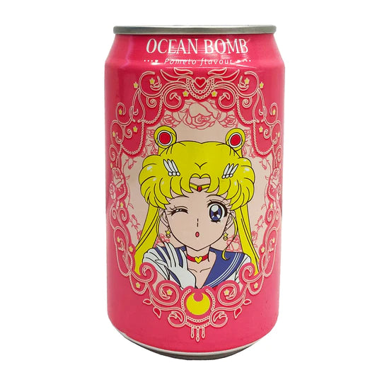 Ocean Bomb Sailor Moon Sparkling Water - Pomelo Flavor 11.15oz (330ml)