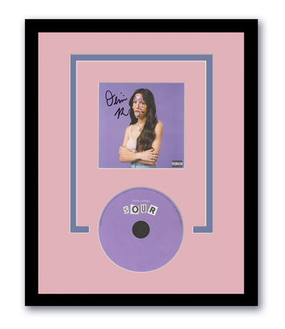Olivia Rodrigo Autographed 11x14 Custom Framed CD Sour Certified ACOA