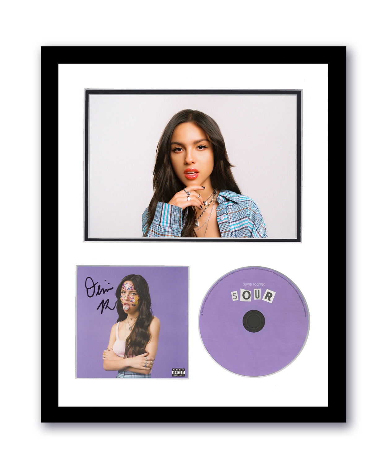Olivia Rodrigo Autographed Signed 11x14 Framed CD Photo Album Sour ACOA