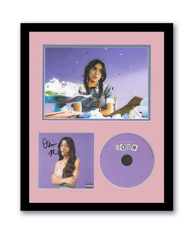 Olivia Rodrigo Autographed Signed 11x14 Framed CD Photo Sour ACOA