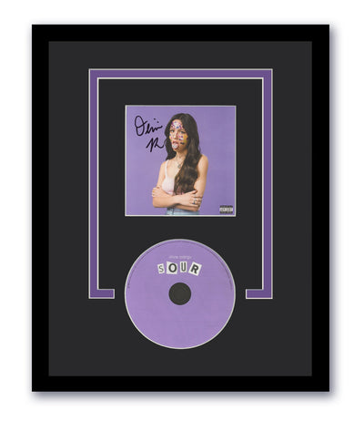 Olivia Rodrigo Autographed Signed 11x14 Framed Sour CD AutographCOA