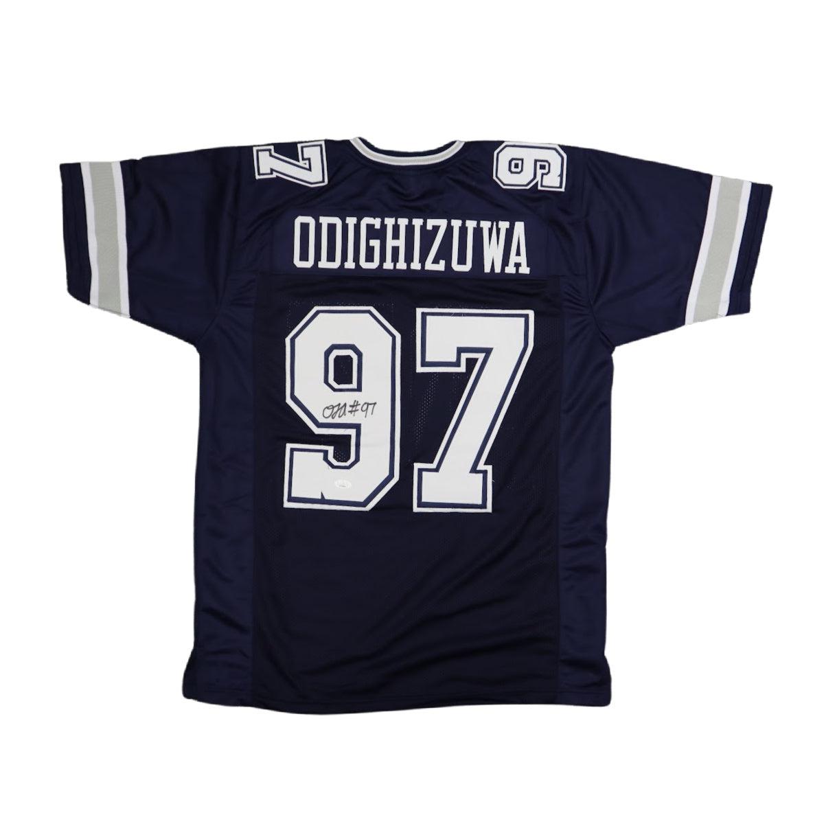 Osa Odighizuwa Custom XL Dallas Cowboys Jersey Autographed JSA COA