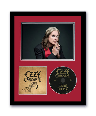 Ozzy Osbourne Autographed 11x14 Framed CD Photo Patient Number 9 ACOA 5