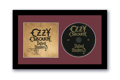 Ozzy Osbourne Autographed Signed 7x12 Custom Framed CD Patient Number 9 ACOA
