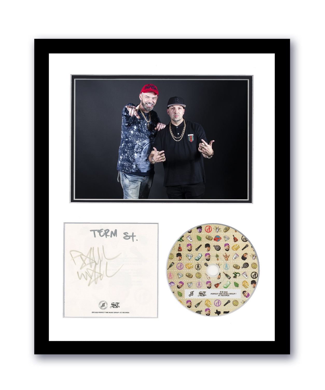 Paul Wall & Termanology Autograph Signed 11x14 Framed CD Photo Rap Hip-Hop ACOA 4
