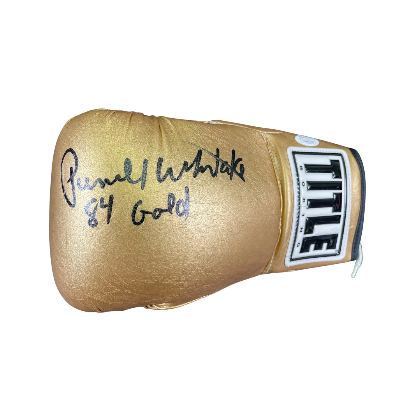 Pernell Whitaker Autographed Golden Glove Boxing Glove Rare Signed JSA COA 2