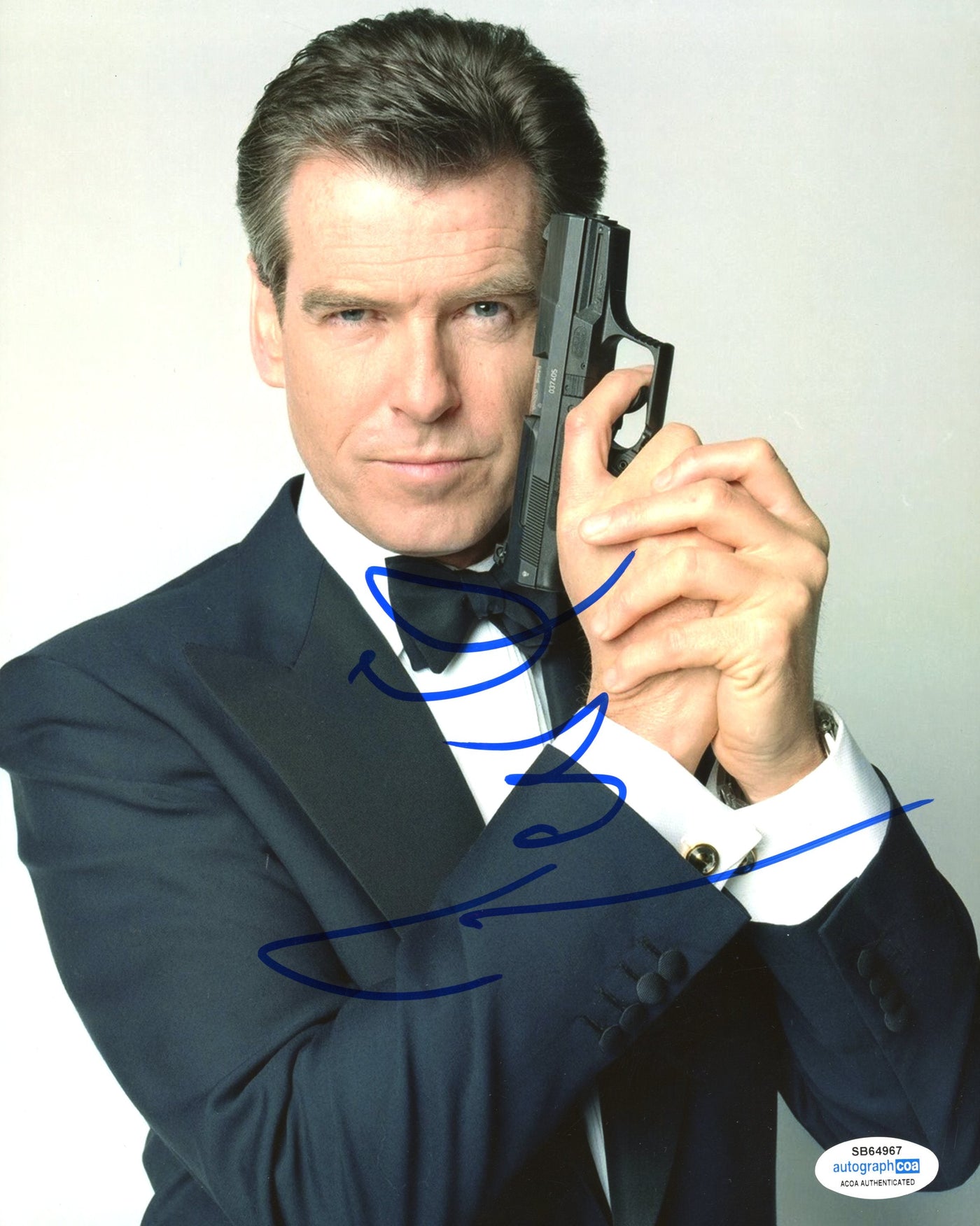 Pierce Brosnan Signed 8x10 Photo 007 James Bond Autographed ACOA #3